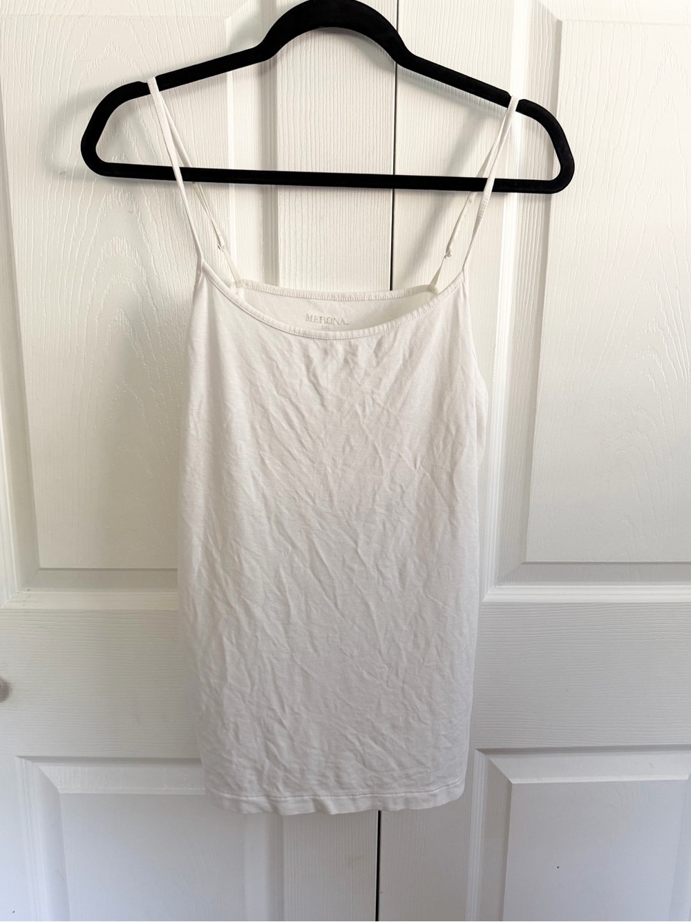5 for $25! Merona White Slim Spaghetti-Strap Camisole